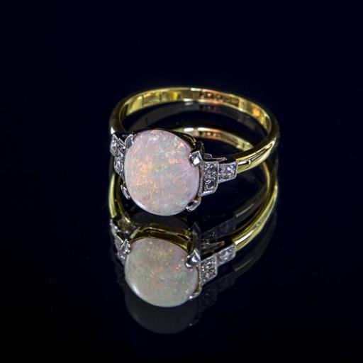 Antique Opal & Diamond Ring £495.00