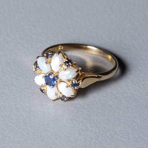 Vintage Opal & Sapphire Ring £395.00