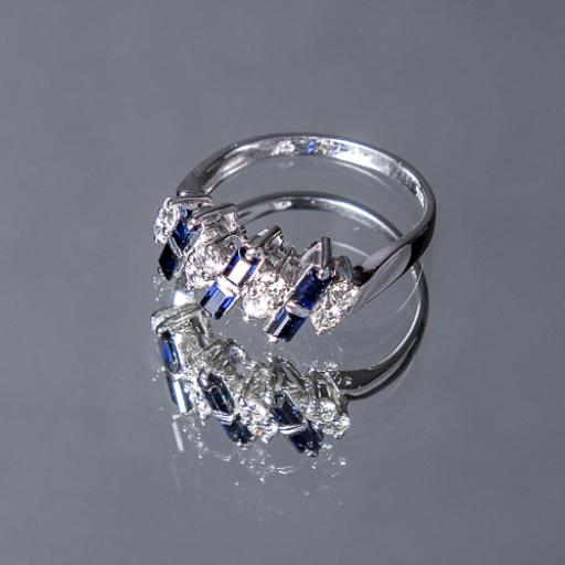 Blue Sapphire & Diamond Ring £595.00