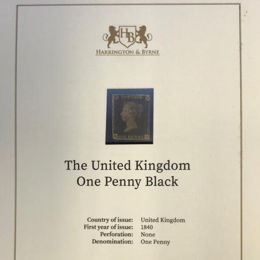 The United Kingdom One Penny Black 1840