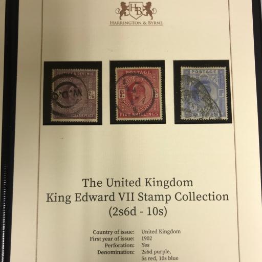 The United Kingdom King Edward VII Stamp Collection (2s6d - 10s)